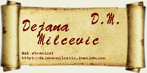 Dejana Milčević vizit kartica